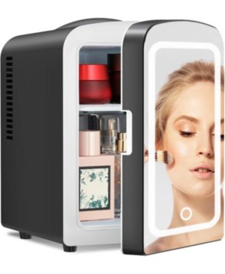 4L Skincare Fridge with Dimmable LED Mirror & AC/DC Power