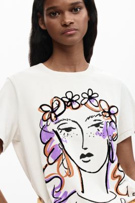 Women's Printed face t-shirt