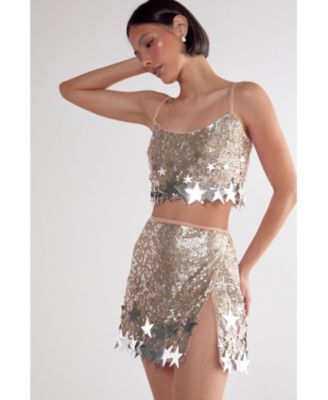 Women's Embellished Star Trim Bralet