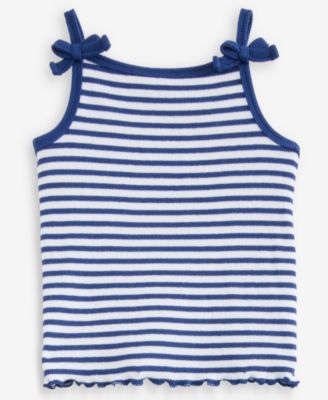 Girls' Toddler 12M-5T Striped Bow Tank Top