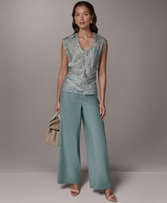 Women's V-Neck Printed Top