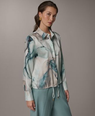 Women's Long-Sleeve Collared Neck Shirt