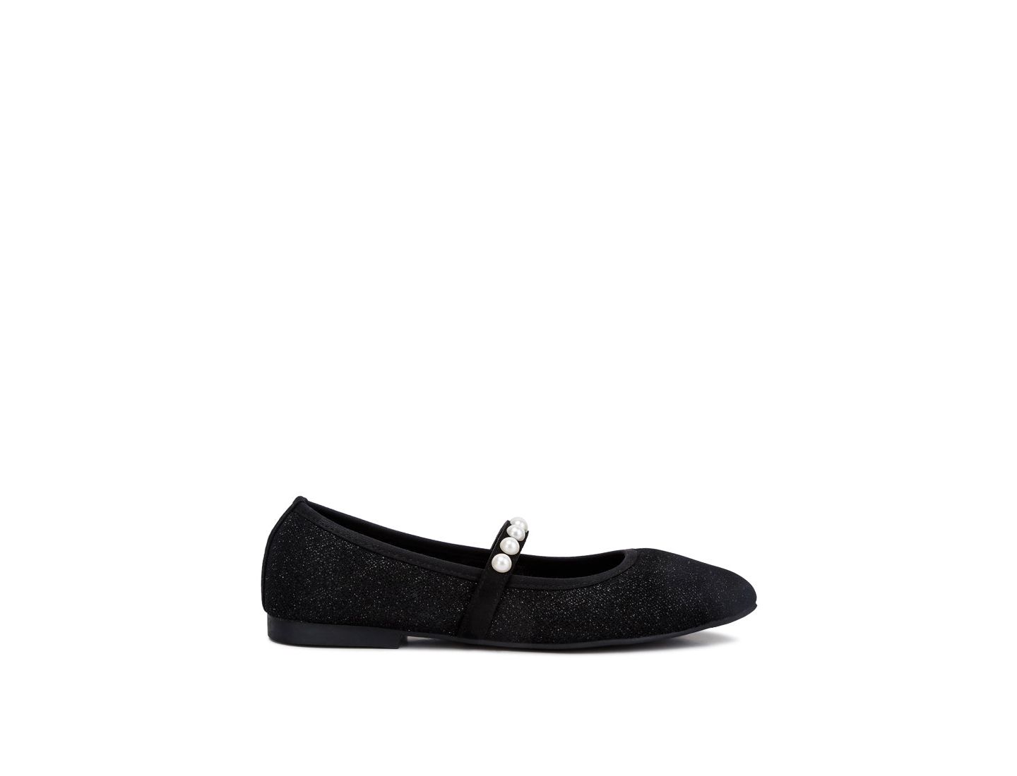 Женские балетки London Rag Sassie Pearl Embellished Ballerina Flats, цвет: Чёрный — фото 8