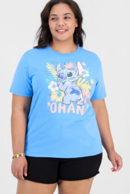 Trendy Plus Stitch Ohana Crewneck Tee