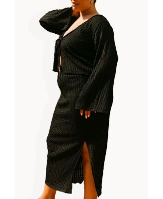 Women's Curve Crochet Resort Midi Skirt