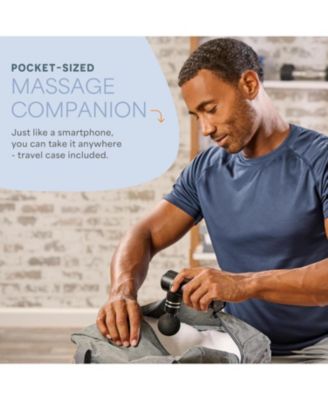 Handheld Massage Gun – Deep Tissue Percussion Massager for Athletes, Men & Women – Quiet, Portable with 4 Heads & Travel Case