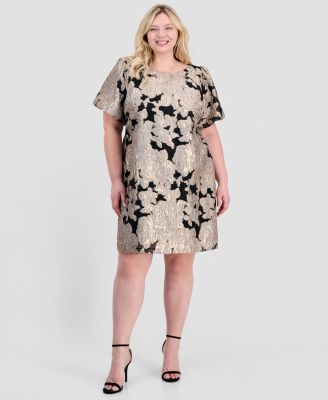 Plus size Jacquard Sheath Dress