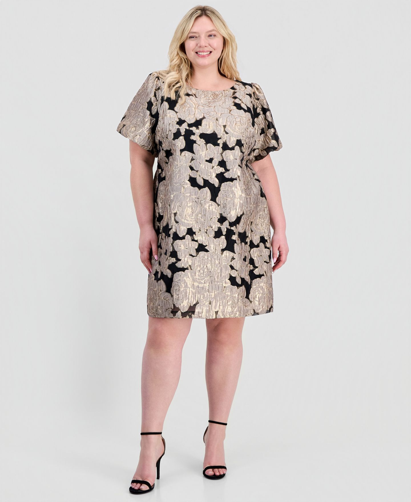 Женское платье Connected Jacquard Sheath, цвет: Чёрный серо-коричневый — фото 2