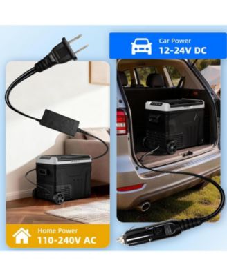 53QT Portable Refrigerator with Wheels