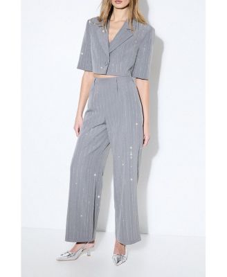 Women's Premium Embellished Straight Leg Pants