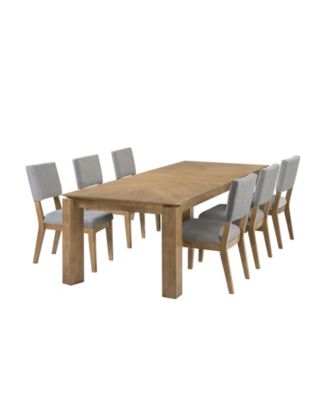 Selby 7-Pc. Dining Set (1 Dining Table + 6 Chairs)