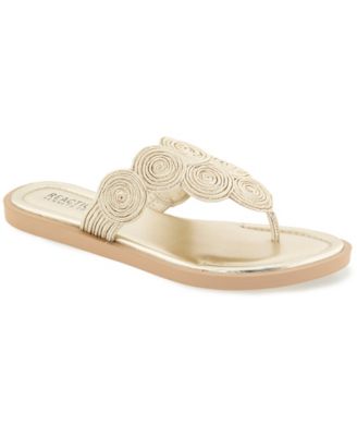 Women's Spiraling Thong Flat Sandals
