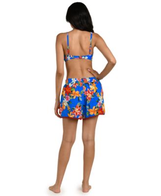 Women's Modern Oasis Printed Cover-Up Beach Shorts