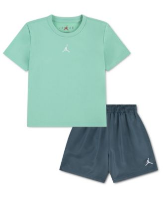 Boys' 4-7 Dri-FIT Jumpman Woven Play Jersey T-Shirt & Mesh Shorts, 2-Piece Set