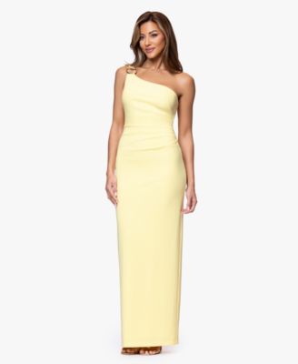 Women's One-Shoulder Sleeveless Gown