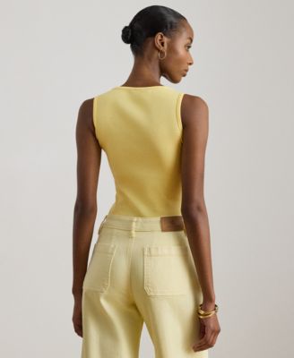 Petite Stretch Cotton Tank Top