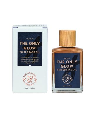 The Only Glow Tinted Face Oil, Medium shade, Skincare Bronzer and Tinted Hydrating Moisturizer, 1 Fluid Ounce