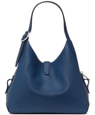 Deco Medium Pebbled Leather Crossbody Tote Bag