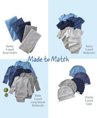 Baby Boys' or Girls' Short-Sleeve Bodysuit, 5-Pack