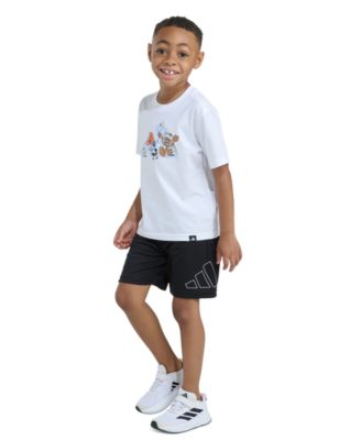 Boys' 2T-7 Essential Graphic T-Shirt and Shorts, 2-Piece Set