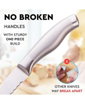 Serrated Bread Knife - Stainless Steel Bread Knife for Homemade Bread, Cake, Bagel