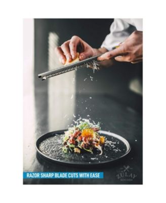 Stainless Steel Zester Grater with Handle for Cheese & Vegetables