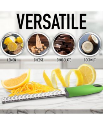 Zester Grater with Handle - Heavy Duty Cheese Grater & Vegetable Grater