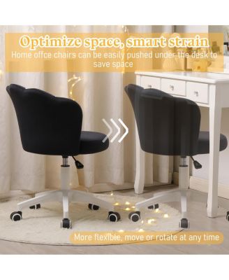 Velvet Office Chair, 360 Swivel Adjustable Height Task Chair