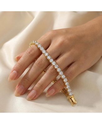 Exquisite 3MM Cubic Zirconia Slim Radiant Tennis Bracelet