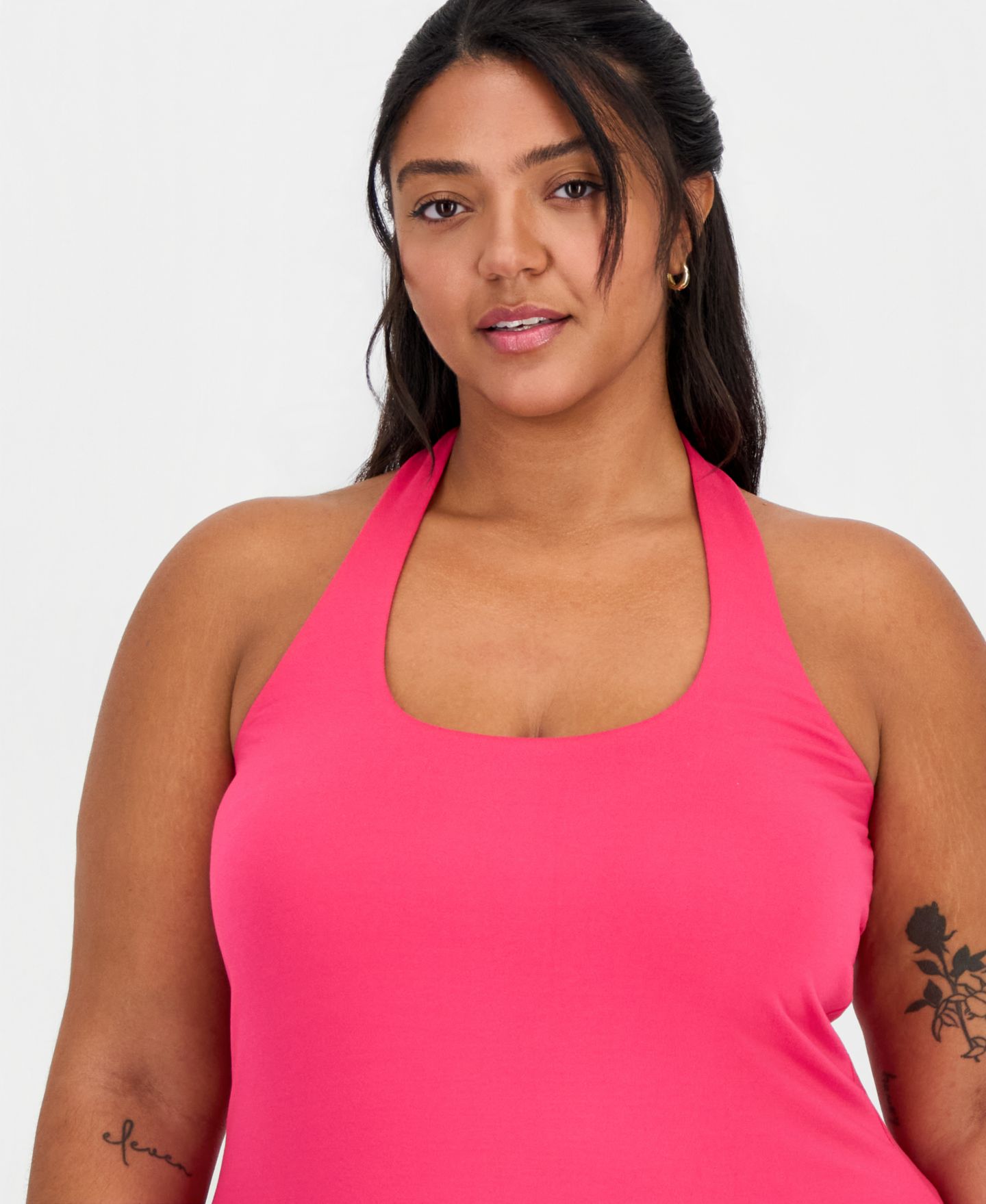Женский топ FULL CIRCLE TRENDS Plus Size Halter Neck Sleeveless, цвет: Фиолетовый — фото 3