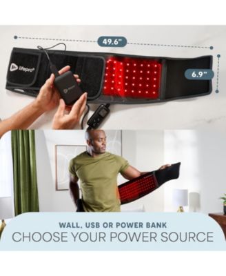 Red Light Therapy Belt – 660nm & 850nm Infrared Therapy Wrap for Back, Shoulders & Body, Triple Chip LEDs, Portable Heating Pad