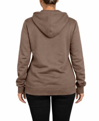Women's Loose Fit Super Heavyweight Fleece Lined Full-Zip Hoodie