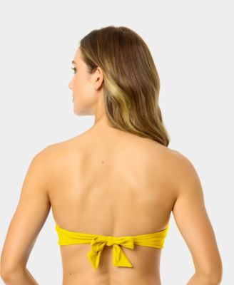 Women's Solid Twist-Front Bikini Top