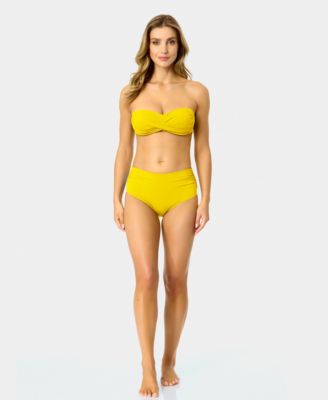 Women's Solid Twist-Front Bikini Top