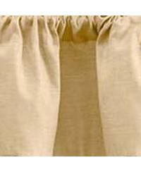 Lisa Solid Color Poly Cotton Duck Fabric Lined Scallop Valance 58" x 15" Butter