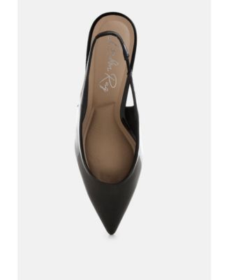 Womens Pentas Kitten Heel Slingback Sandals