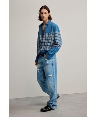 Men's Patch checks shirt