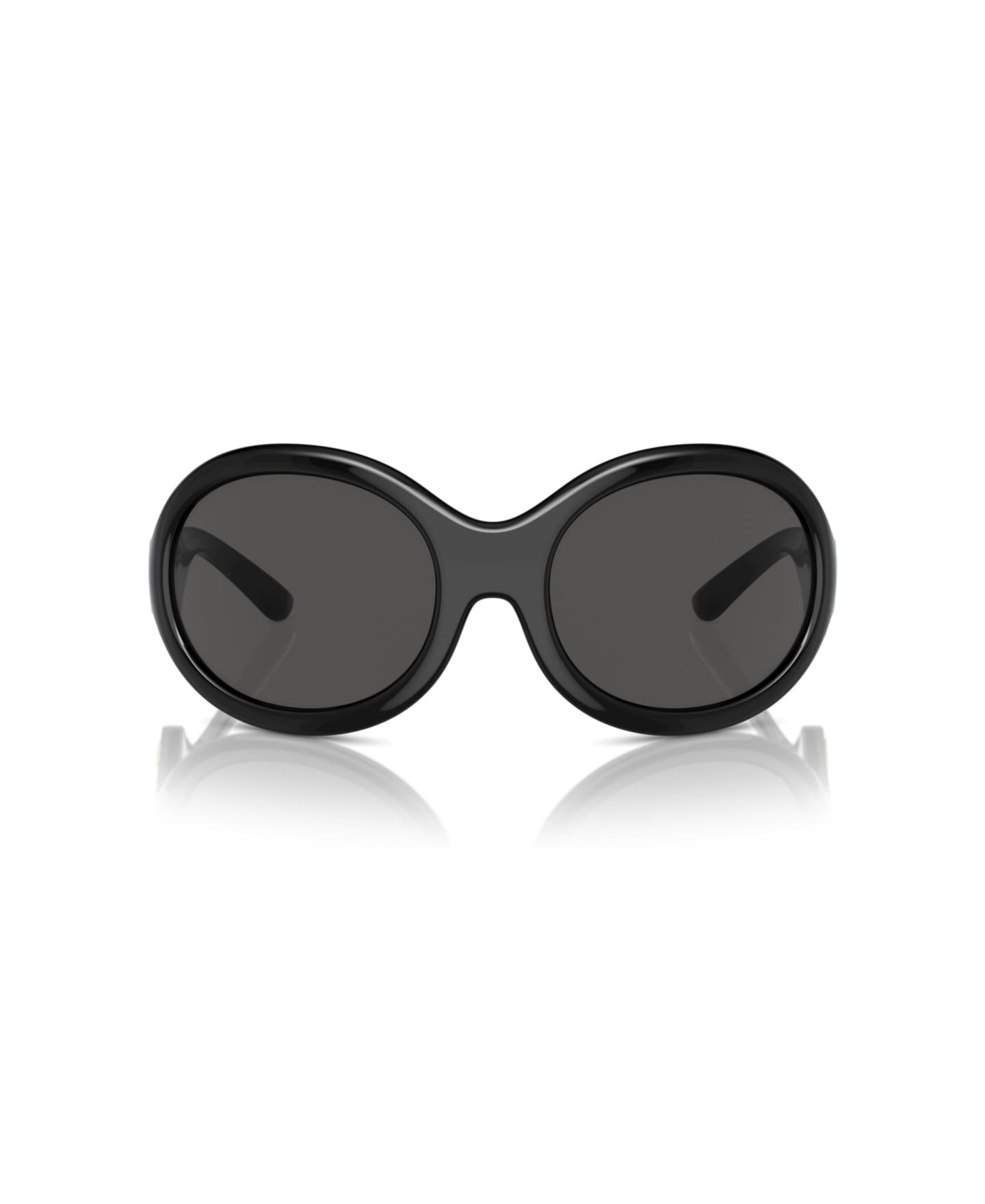 Женские солнцезащитные очки Dolce&Gabbana Oval Sunglasses, DG6201, цвет: Чёрный — фото 2