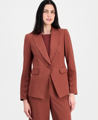 Women's One-Button Peak-Lapel Blazer