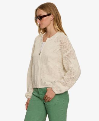 Women's Daily Escape Flower Long-Sleeves Sweater