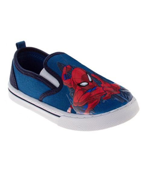 Кроссовки Spider-Man Light Up Sneakers Flashing Lights Superhero Design Action Ready Easy On Off Durable для мальчиков, цвет: Тёмно-синий красный