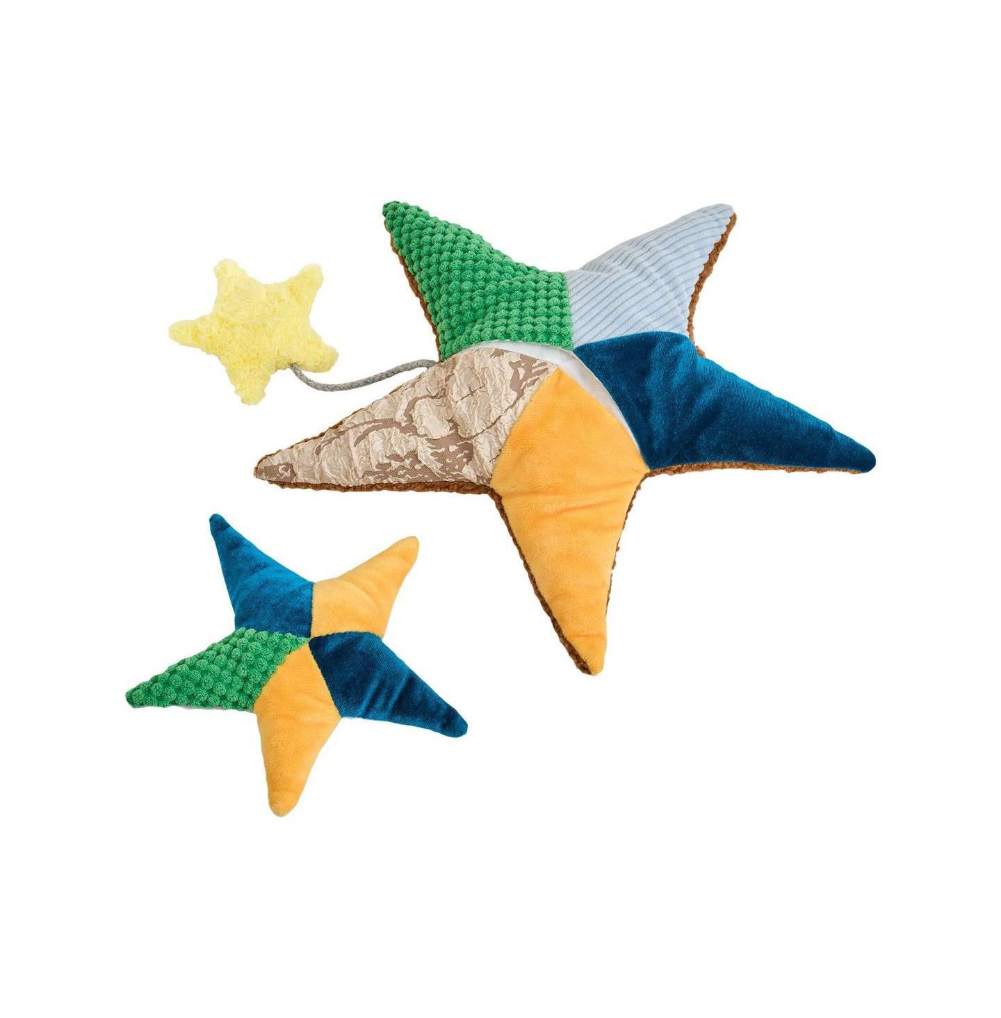 Детские мягкие игрушки Kaplan Early Learning Sea Stars Crinkle Plush, 2-Piece Set, цвет: Разноцветный — фото 1