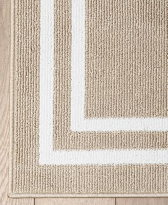 Double Border Runner Rug, 26" x 45"