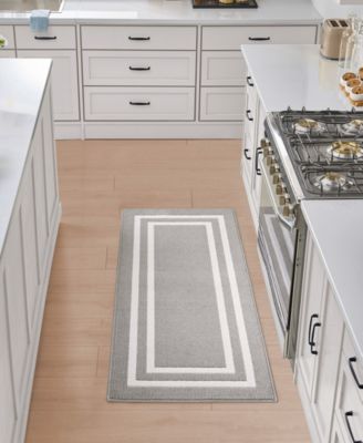 Double Border Runner Rug, 22" x 6''