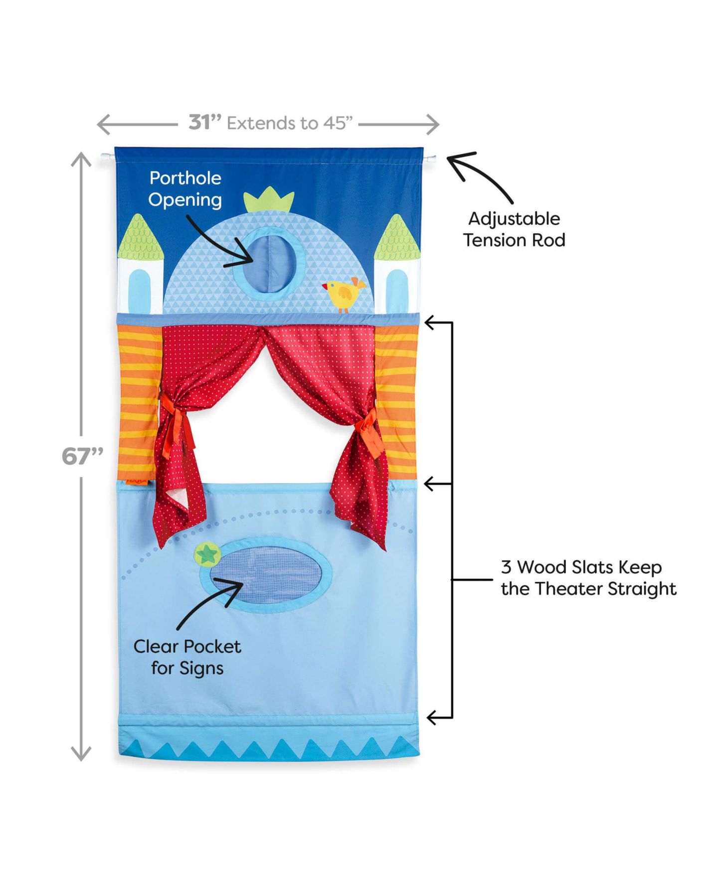 Детская игрушка Haba Adjustable Doorway Folding Puppet Theater, Ages 3+ — фото 6