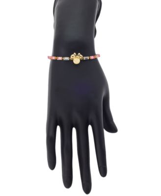 Minnie Mouse Pink Ombre Baguette Crystal Bolo Bracelet