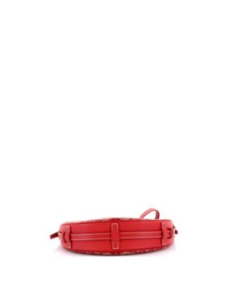 Hirondelle Shoulder Bag Coated Canvas and Leather