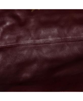 Large Trifolio Tote Gancini Embossed Leather