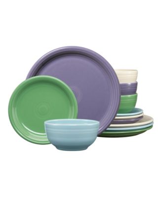 Lavender Bloom Bistro Coupe 12-Pc. Dinnerware Set, Service For 4