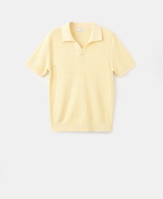 Men's Cotton Knitted Structure Polo Shirt